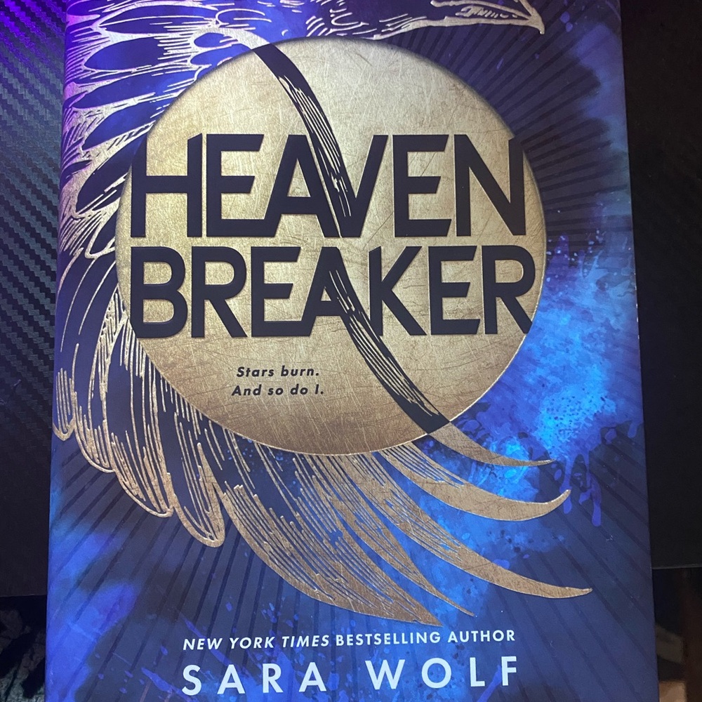 Inspirational Book with Blue and Gold Cover